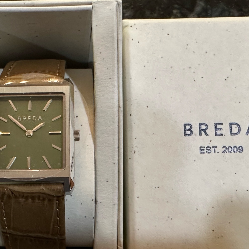 New BREDA watch never worn.